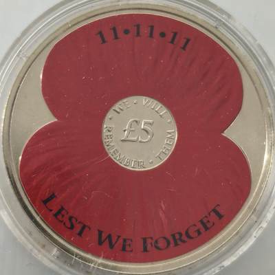 Krab外币市集Vol.26 - 泽西岛2013年5镑-一战纪念