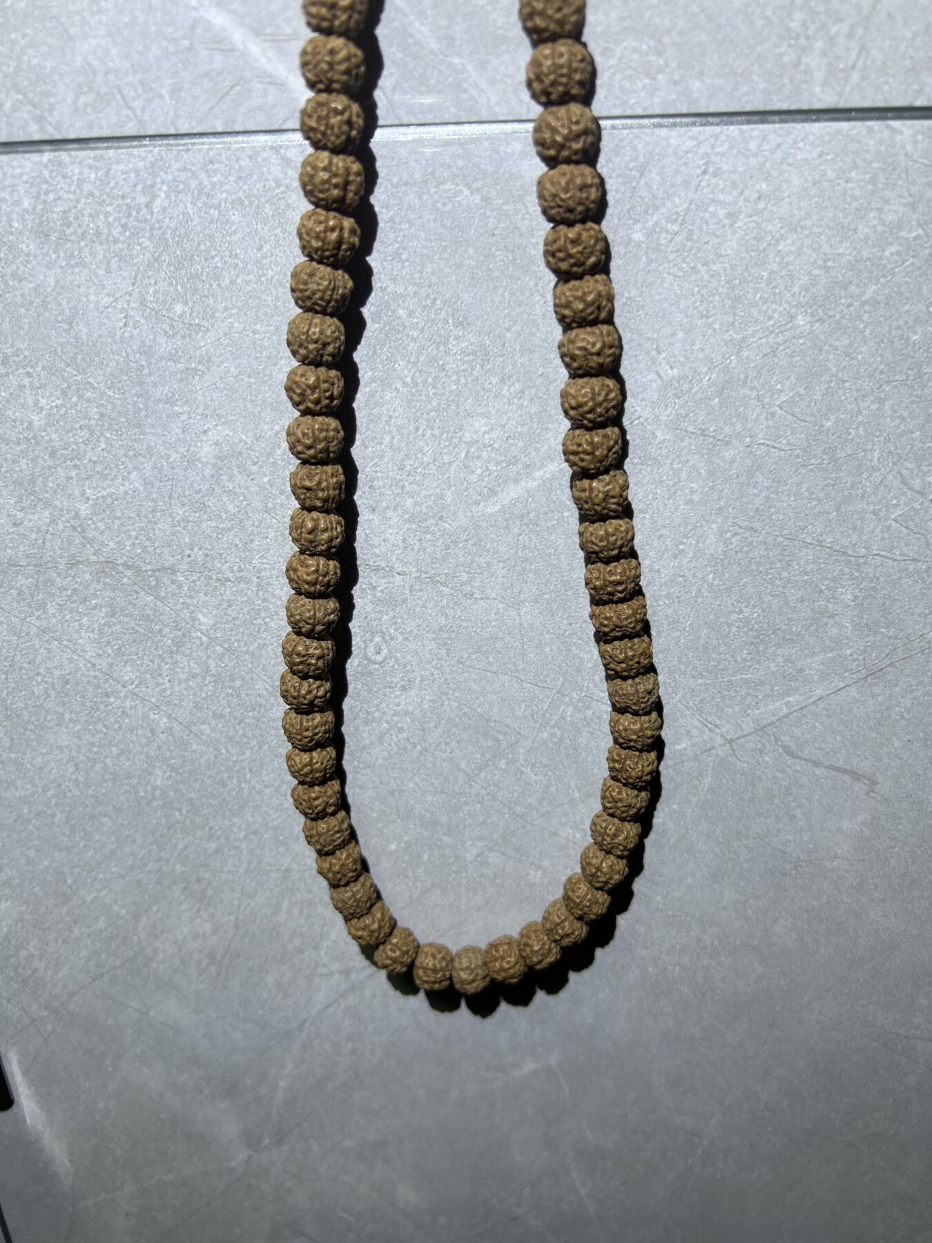 零元拍：W1-3 蜂窝盘龙纹 金刚长串佛珠，约10/8MM