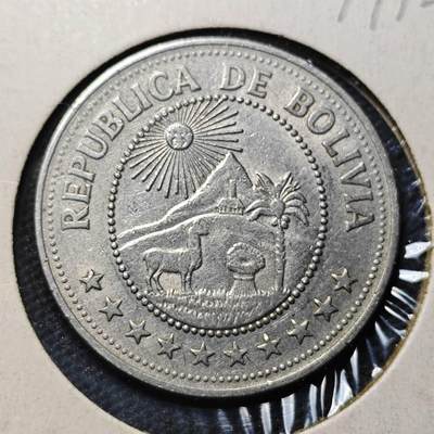 KK钱币收藏小铺 第379期  2月预留时间 周末发货 -  1976玻利维亚5比索