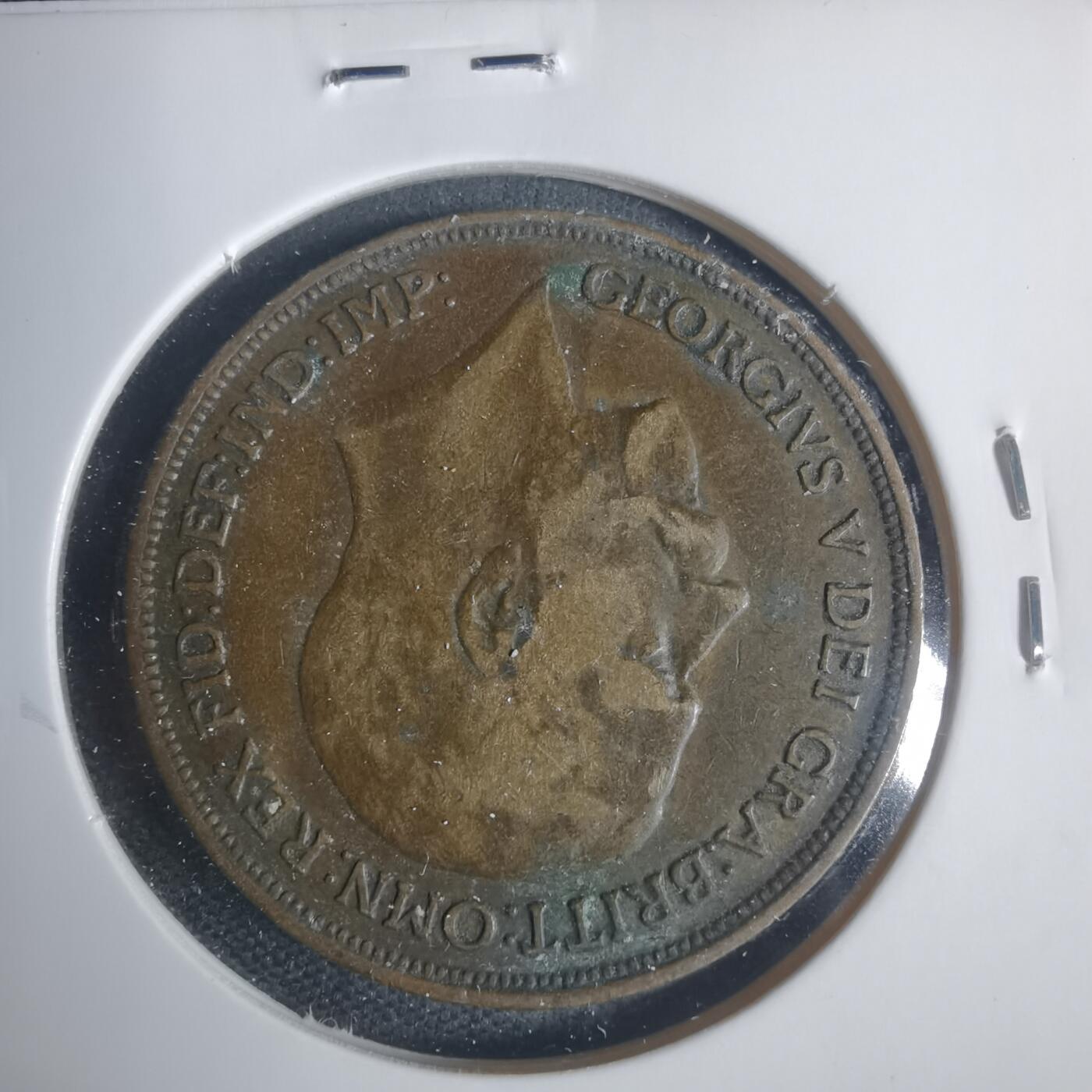 沼泽如烟--第933场 英国1917年1便士