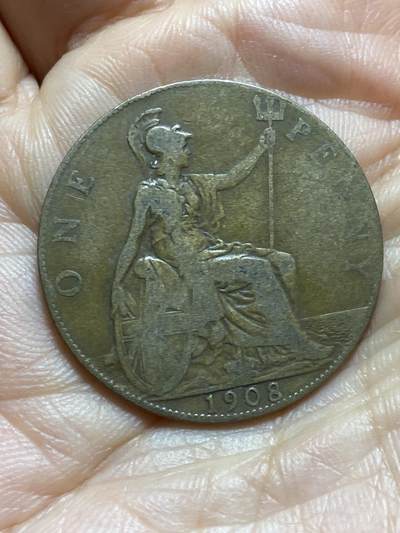 2025年第一百三十七场(总第一百六十三场）外国好品散币场(免佣金) - 英国🇬🇧1908年1便士(爱德华七世时期)