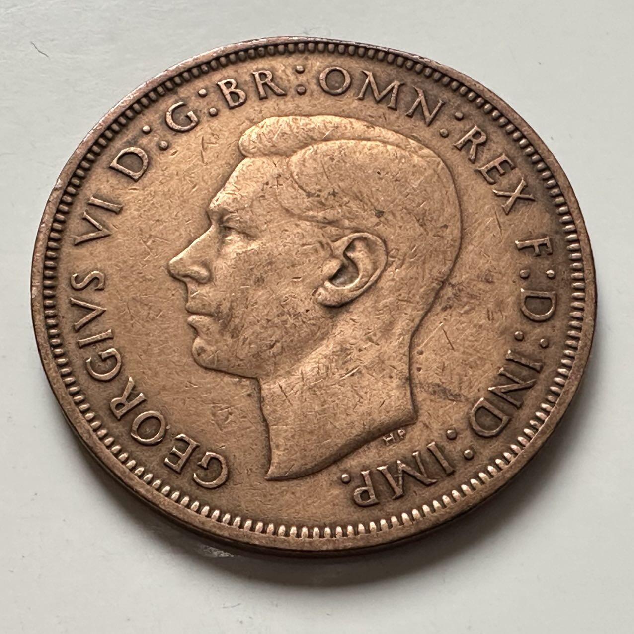 🌹外币初藏🌹🐯2025年第141场  每周二四六晚8️⃣点 接代拍 英国1946年一便士 