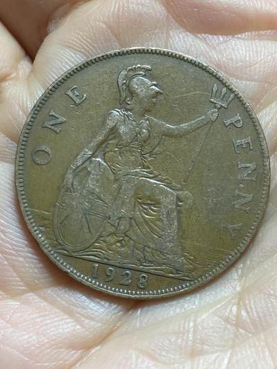 2025年第一百三十七场(总第一百六十三场）外国好品散币场(免佣金) - 英国🇬🇧1928年1便士(乔治五世第三版，首发年)