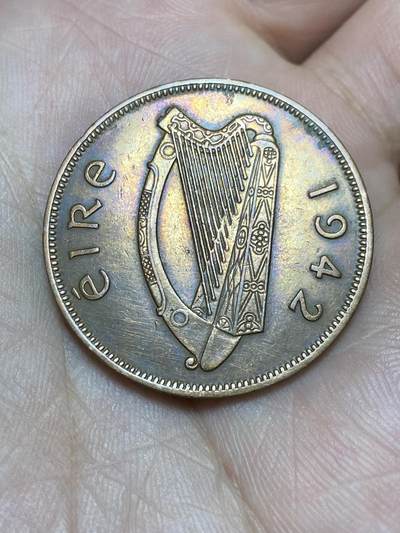 2025年第一百三十六场(总第一百六十二场）外国好品纸夹散币场(免佣金) - 爱尔兰🇮🇪1942年1便士(共和国时期第一套)