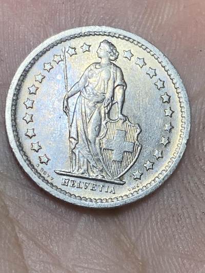 2025年第一百三十六场(总第一百六十二场）外国好品纸夹散币场(免佣金) - 瑞士🇨🇭1970年1/2法郎(第三版，无标版)