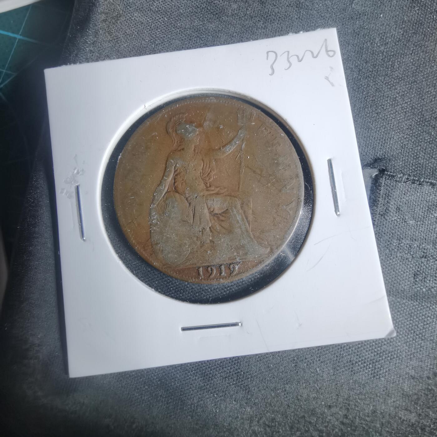 沼泽如烟--第933场 英国1919年1便士