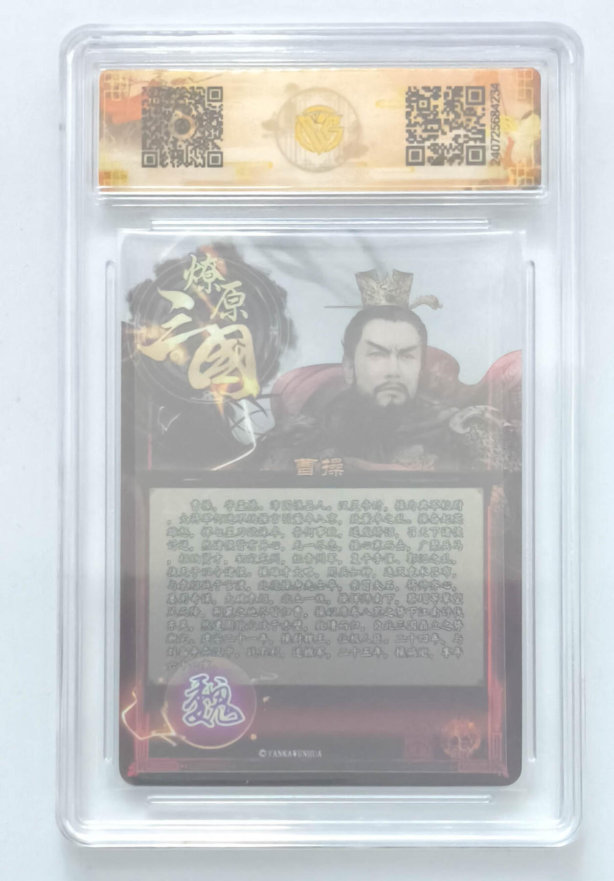 欢迎送拍、零成本上架，释放现金流，合理分配上拍卡品 【钻闪】巴丁 曹操 焱卡文化虎啸龙吟  分数：10