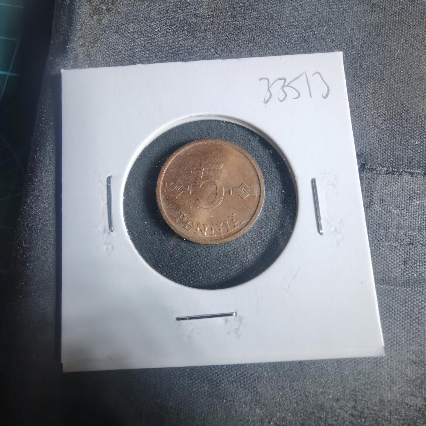 沼泽如烟--第933场 芬兰1966年5芬尼