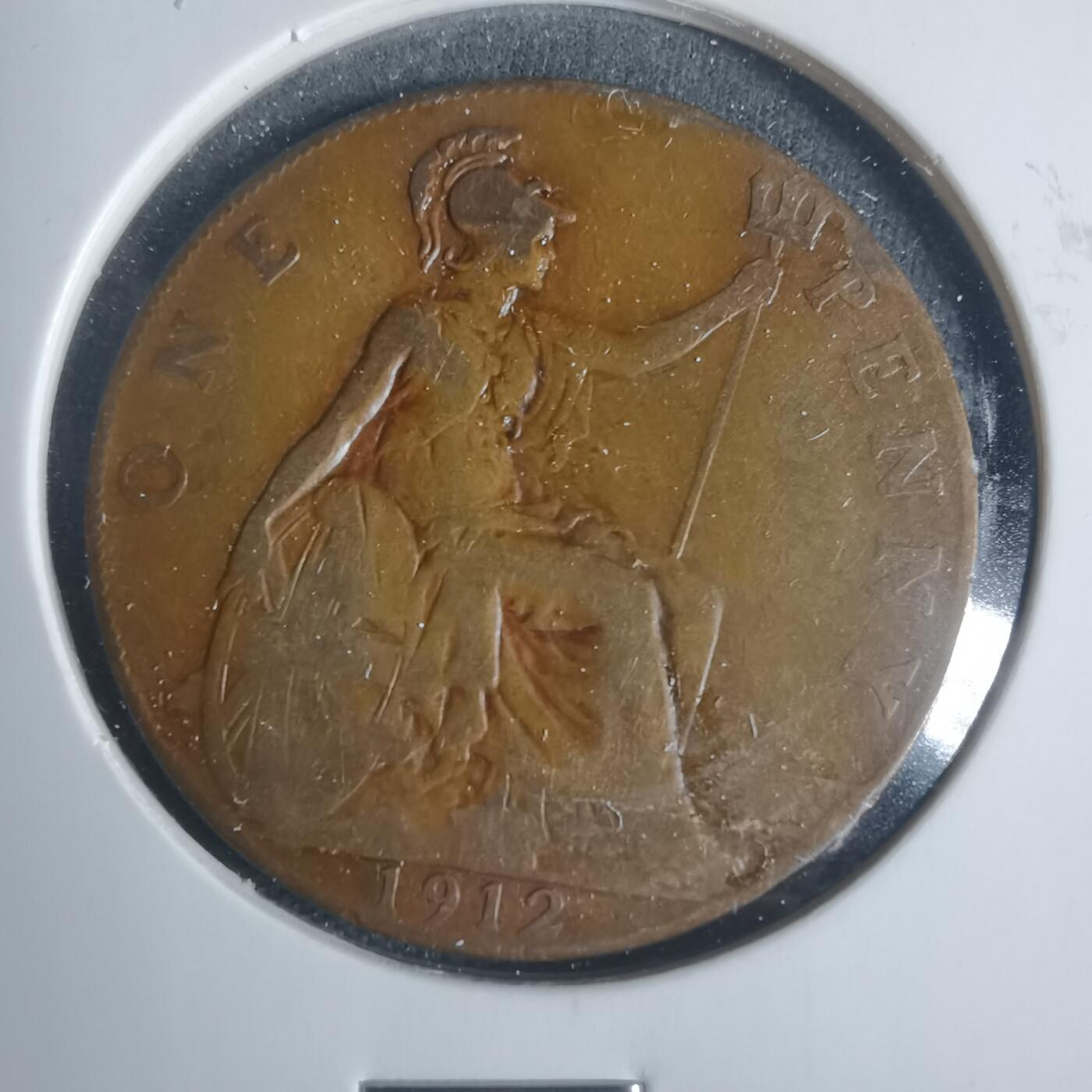 沼泽如烟--第933场 英国1912年1便士