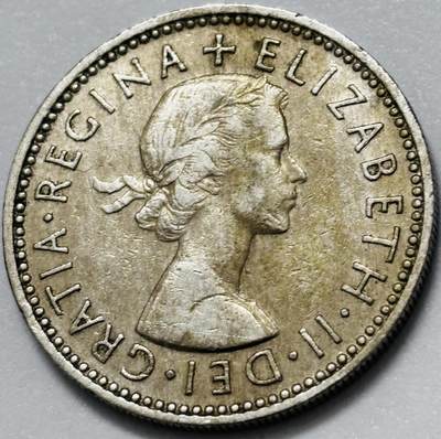 文馨钱币收藏第 285 场，【 长期接收代拍品】银币，评级币，散币场 - 早期 1956 年英国伊丽莎白二世 1 先令