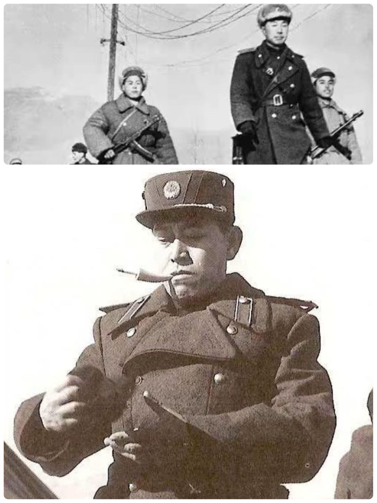 【第叁場】近代勋奖章徽章服饰杂项专场 鸭绿江畔 保家卫国—高级军官柞蚕丝衬 灰呢大衣 肩宽约53cm、袖长约60cm