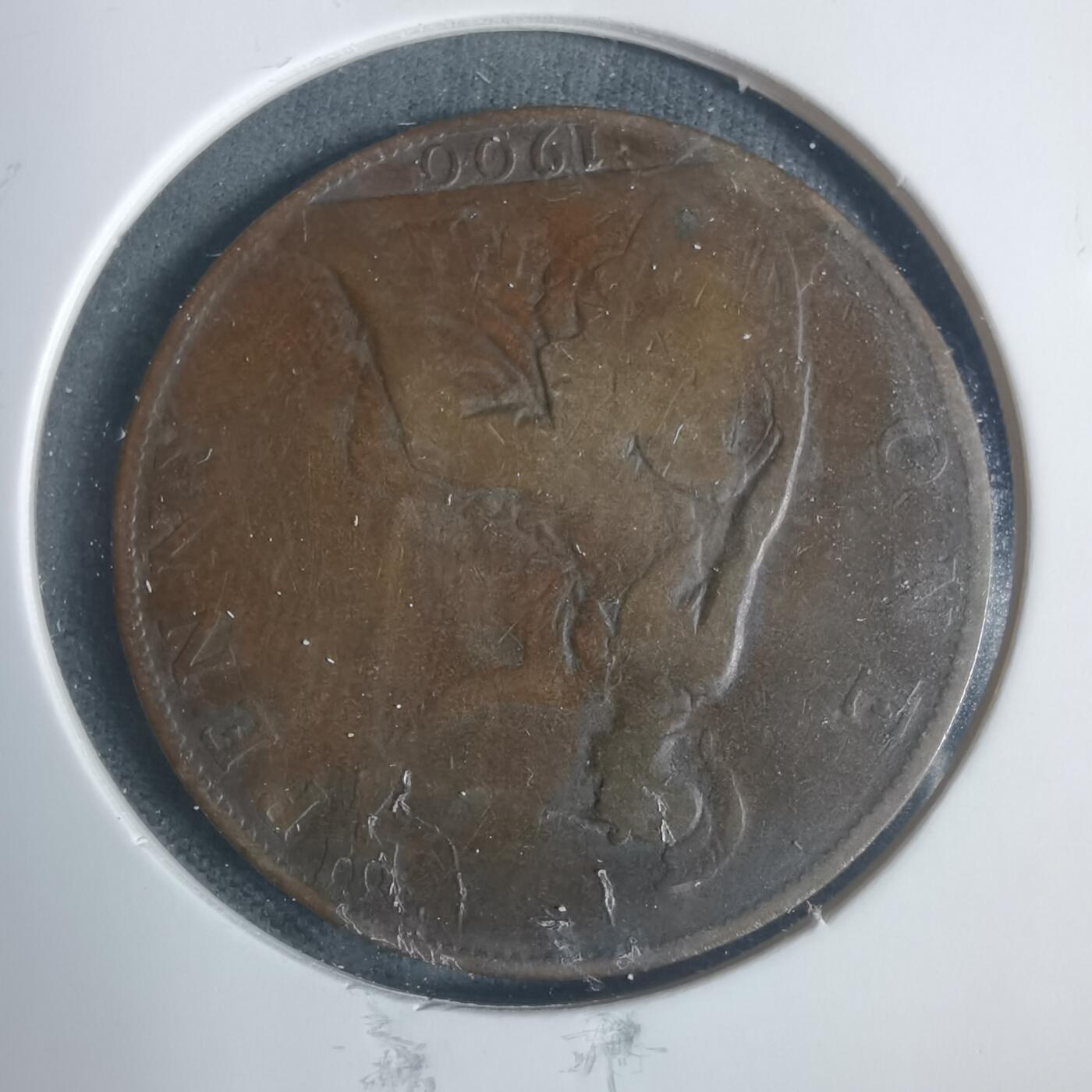 沼泽如烟--第933场 英国1900年1便士