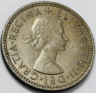 文馨钱币收藏第 285 场，【 长期接收代拍品】银币，评级币，散币场 - 1964 年英国伊丽莎白二世 1 先令