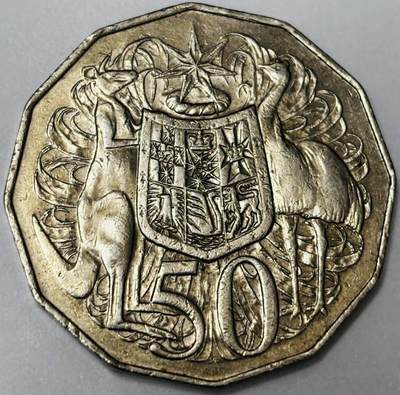 文馨钱币收藏第 285 场，【 长期接收代拍品】银币，评级币，散币场 - 1983 年澳大利亚 50 分，第一版