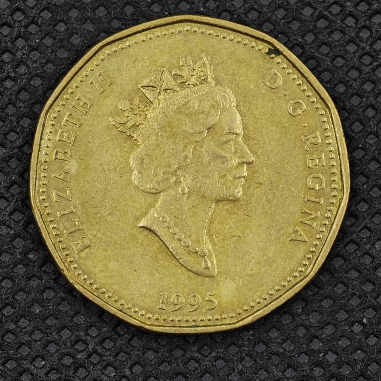 【淘币小摊】限时拍第八百三十二拍  散币场  满百包邮可预留两周  周一统一发货   加拿大1995年1元纪念币