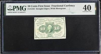 【礼羽收藏】🌏世界钱币拍卖第116期 - 美国10分小票，PMG40分