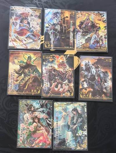 龙虎卡牌-六八场（无佣金，周五结拍，欢迎送拍） - 8张全 卡游三国二弹 韵卡 一套