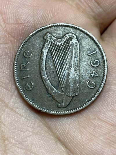 2025年第一百三十六场(总第一百六十二场）外国好品纸夹散币场(免佣金) - 爱尔兰🇮🇪1949年1/2便士(共和国时期第一套)