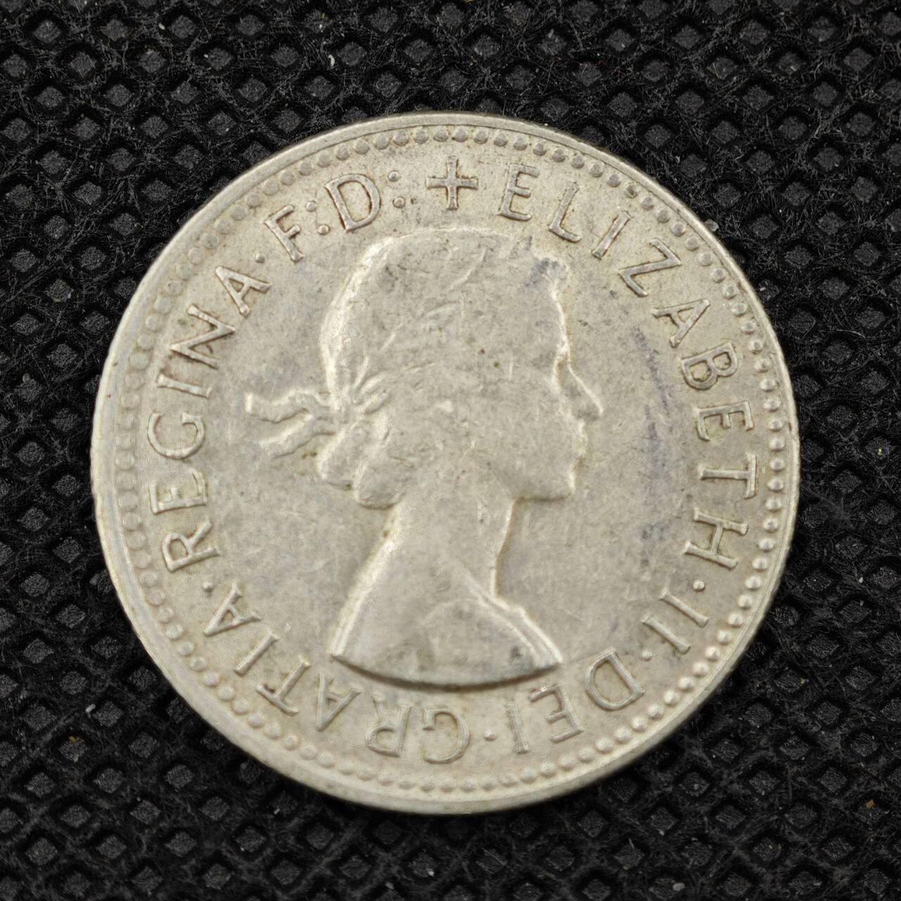 【淘币小摊】限时拍第八百三十二拍  散币场  满百包邮可预留两周  周一统一发货   澳大利亚1961年伊丽莎白二世1先令银币