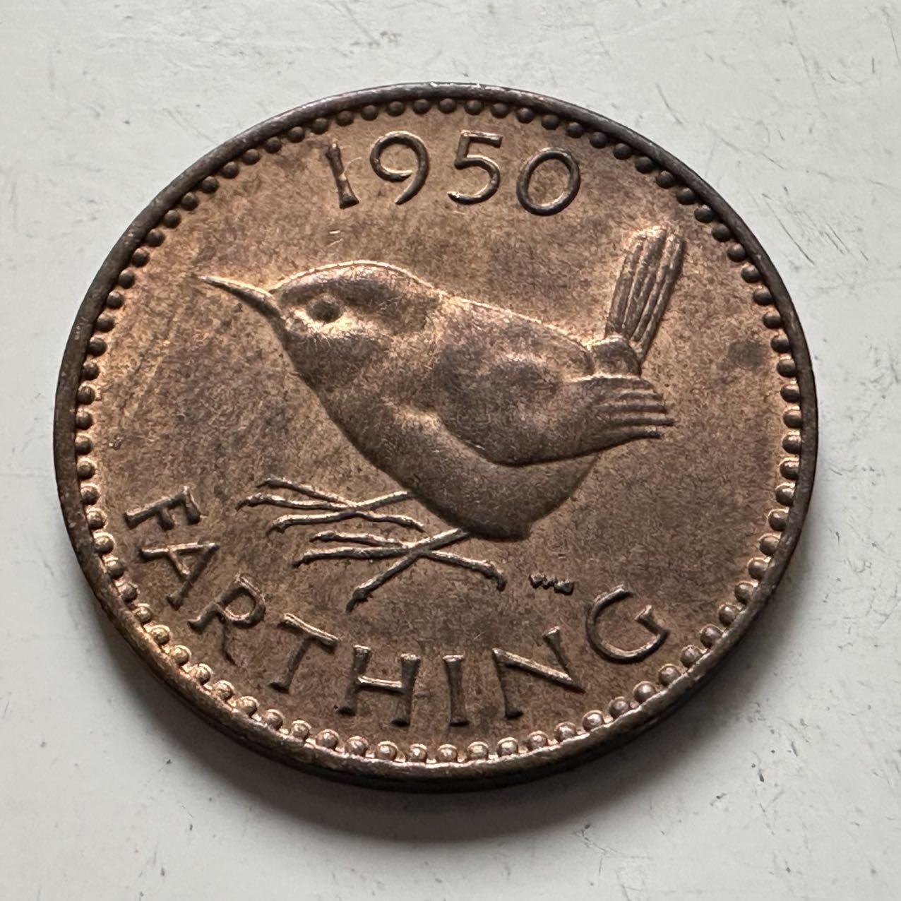 🌹外币初藏🌹🐯2025年第141场  每周二四六晚8️⃣点 接代拍 英国1950年一法新