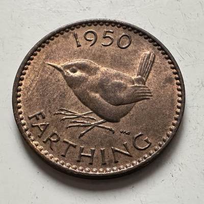 🌹外币初藏🌹🐯2025年第141场  每周二四六晚8️⃣点 接代拍 - 英国1950年一法新