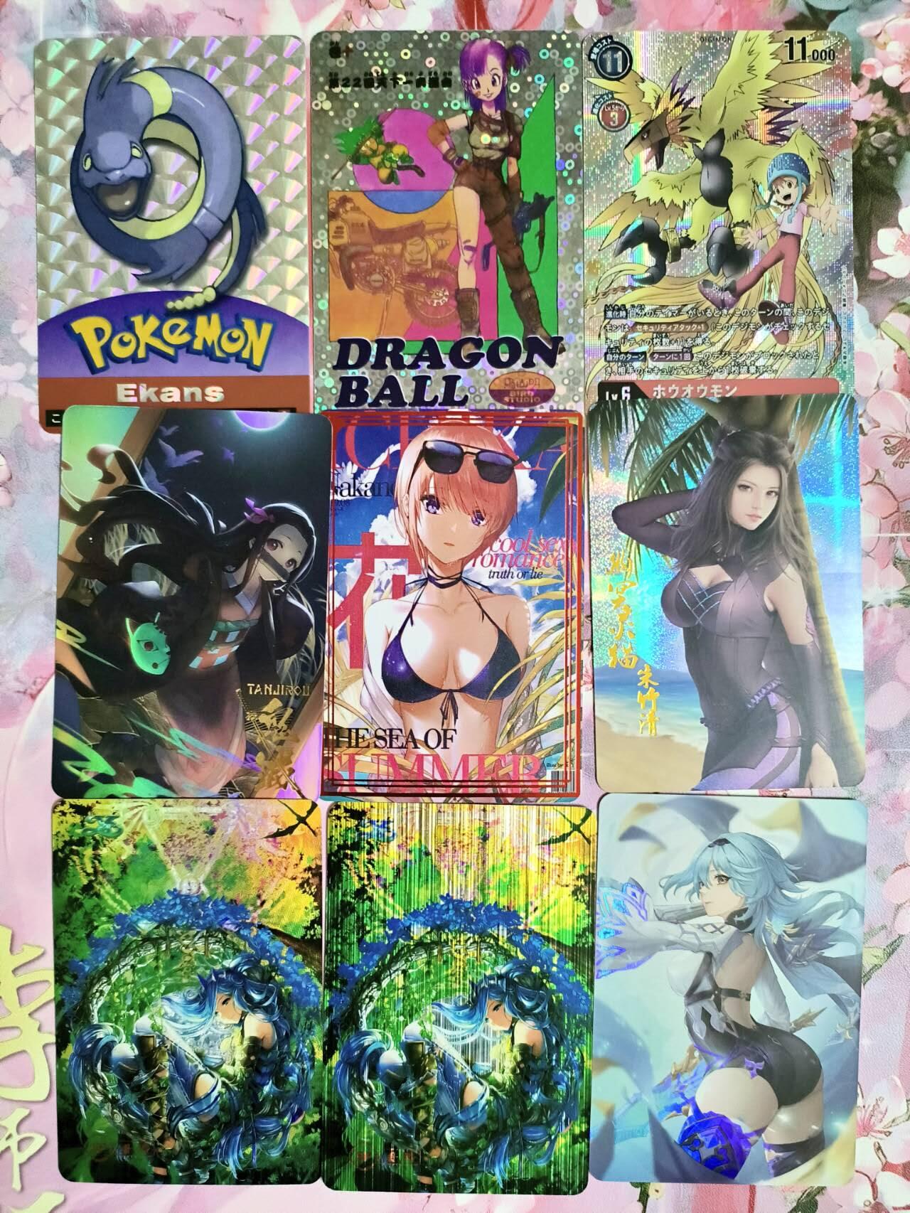 龙虎卡牌-六八场（无佣金，周六结拍，欢迎送拍） 9张 各家动漫卡 散配