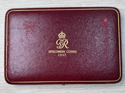 万国钱币拍卖第057期（万国冬季大拍） - 1937英国乔治六世登基15枚套币 老藏家出品 手写标签 克朗已评级 全套原味状态