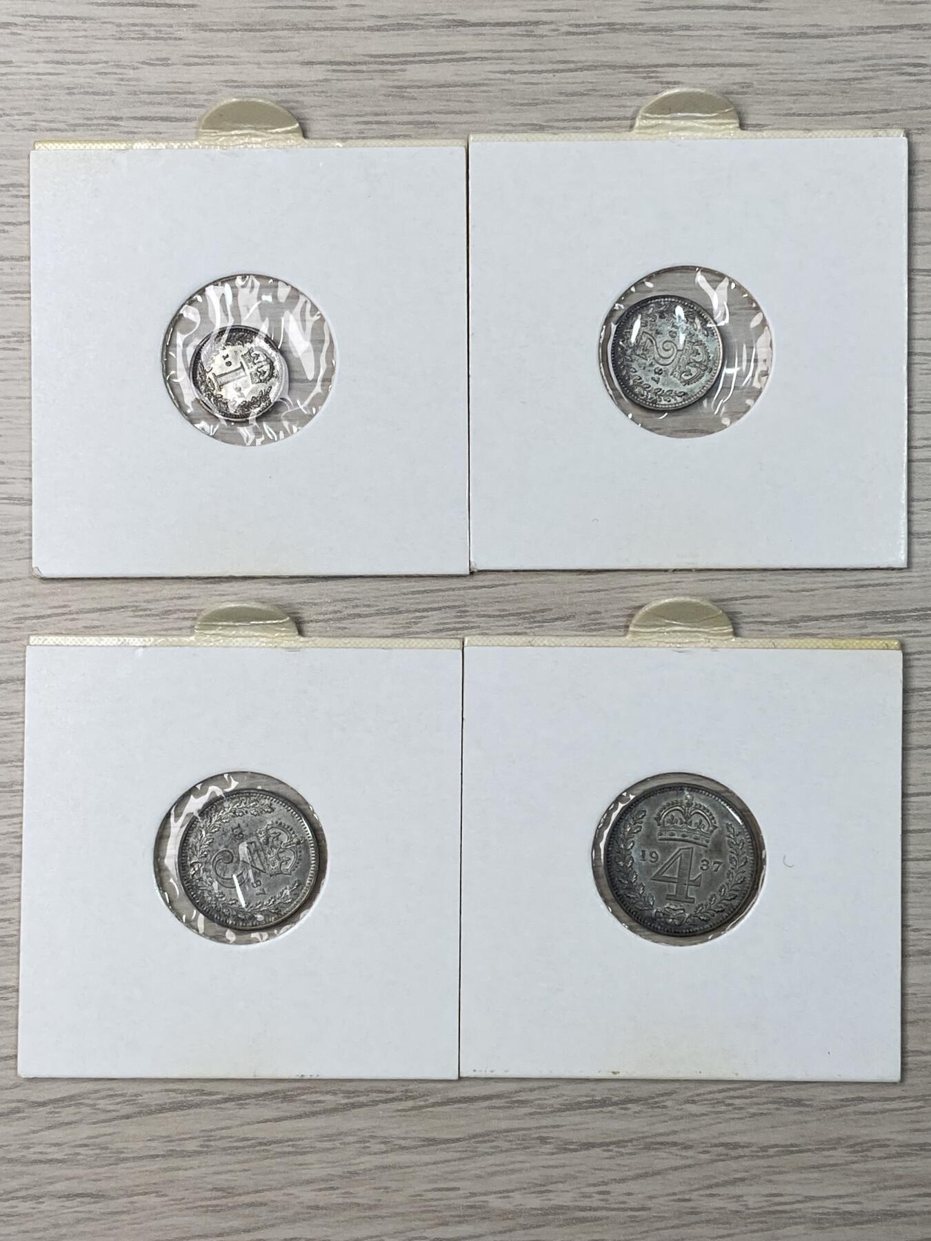 万国钱币拍卖第057期（万国冬季大拍） 1937英国乔治六世登基15枚套币 老藏家出品 手写标签 克朗已评级 全套原味状态