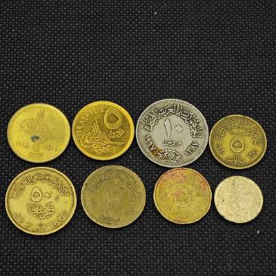 【淘币小摊】限时拍第八百三十二拍  散币场  满百包邮可预留两周  周一统一发货  -  埃及西班牙8枚