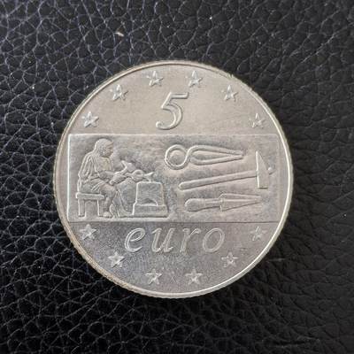 道一币馆币章第一百五十九场 - 意大利2003年欧洲手工业发展5欧元纪念银币 18g 925S 62000