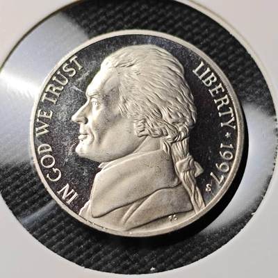 KK钱币收藏小铺 第380期  2月预留时间 周末发货 -  1997美国5分精制币