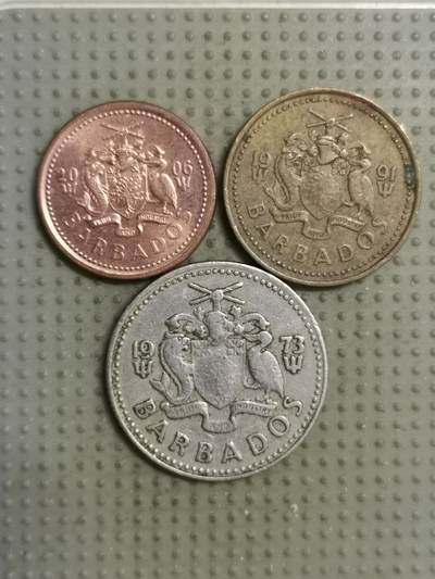 2025年第138场各国散币拍卖（总第138场） - 巴巴多斯3枚