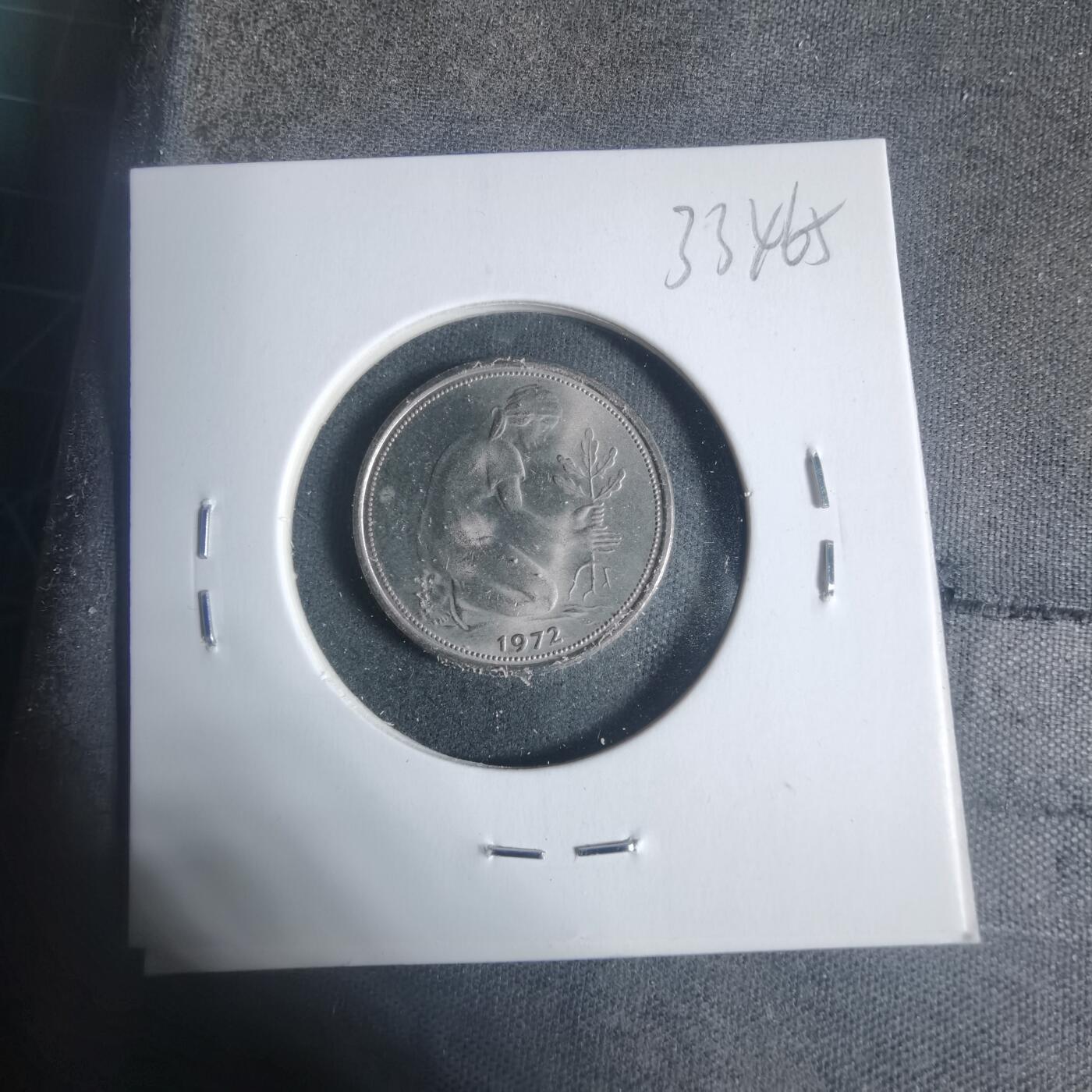 沼泽如烟--第933场 德国1972年50芬尼