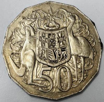 文馨钱币收藏第 285 场，【 长期接收代拍品】银币，评级币，散币场 - 1974 年澳大利亚 50 分，第一版