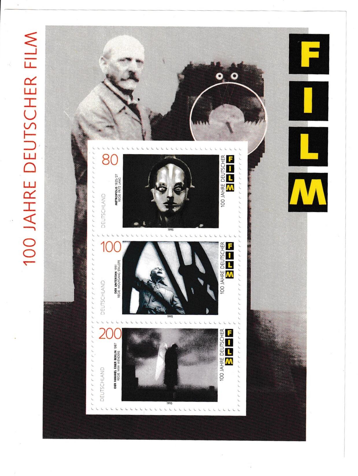 【良泉】【元旦直播场】1月1日晚19.30点开拍！208组西方古代钱币、日本朝鲜花钱 1995年【德国】德国电影诞生一百周年。 《大都会》（1925/27）、《蓝天使》（1930）和《柏林苍穹下》（1987）。