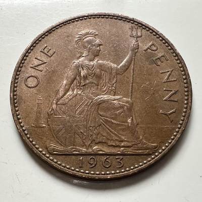 🌹外币初藏🌹🐯2025年第141场  每周二四六晚8️⃣点 接代拍 - 英国1963年一便士 b