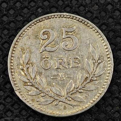 【淘币小摊】限时拍第八百三十二拍  散币场  满百包邮可预留两周  周一统一发货  -  瑞典1928年25欧尔银币