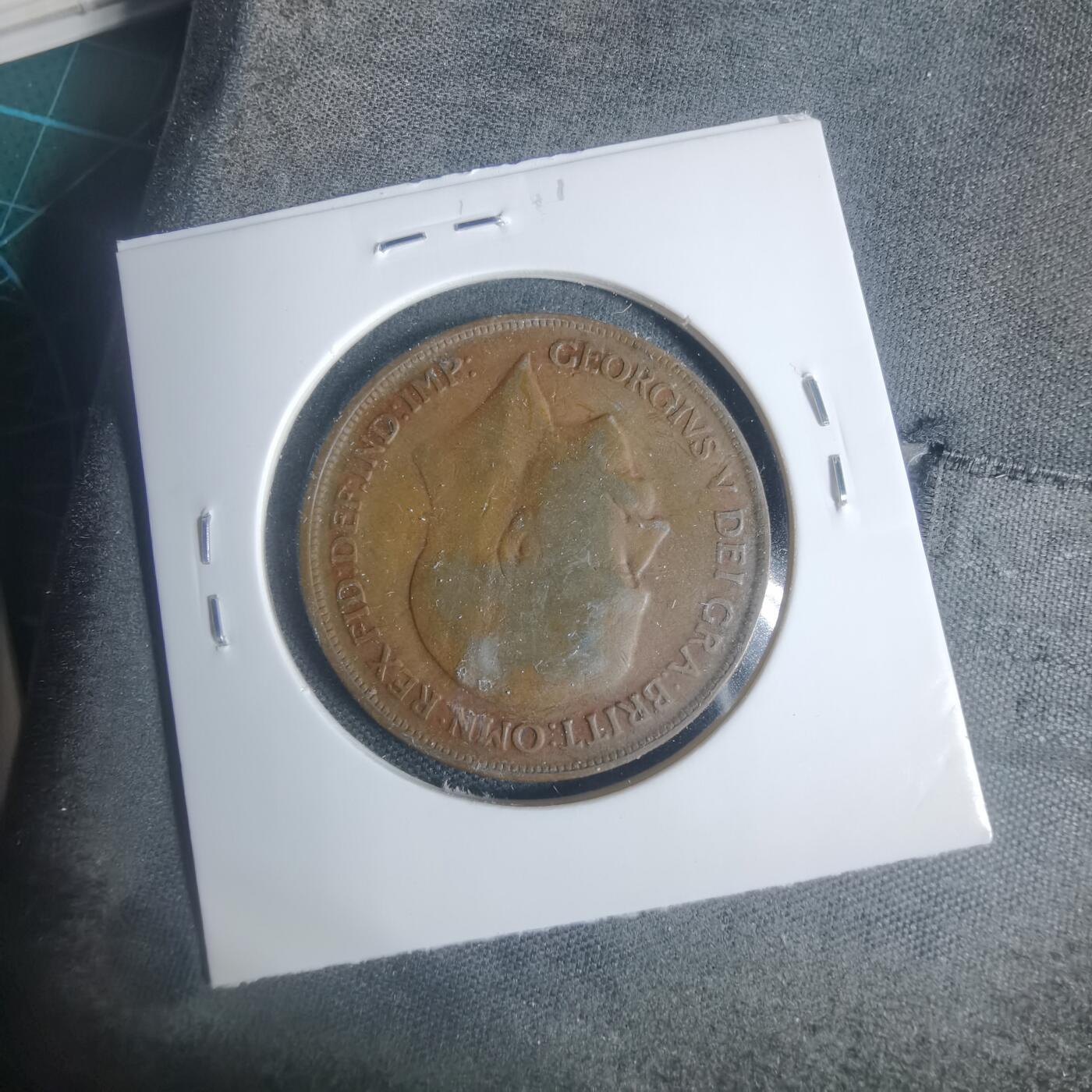 沼泽如烟--第933场 英国1919年1便士