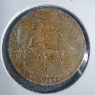 沼泽如烟--第933场 - 英国1916年1便士