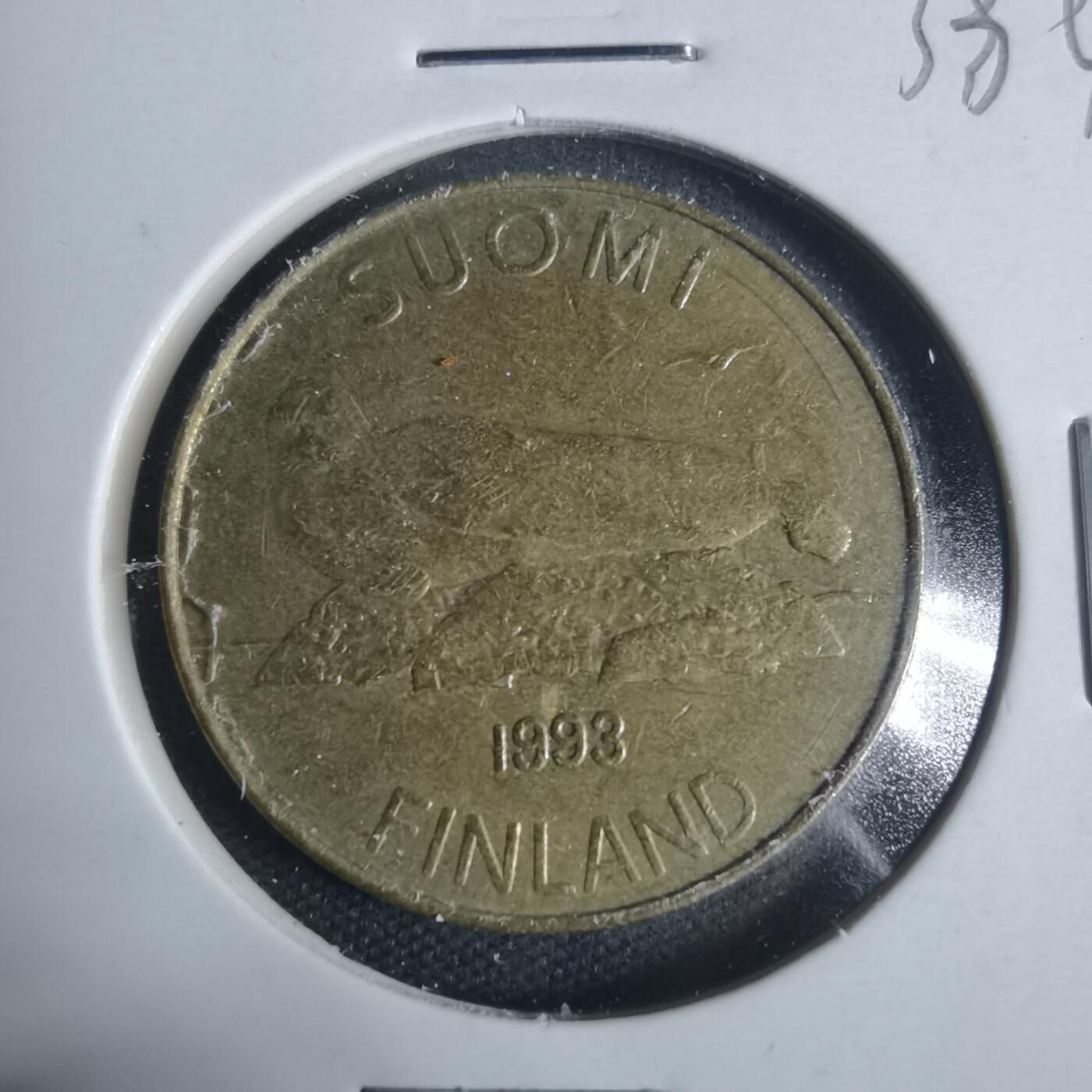 沼泽如烟--第933场 芬兰1993年5马克