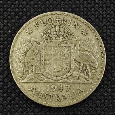 【淘币小摊】限时拍第八百三十二拍  散币场  满百包邮可预留两周  周一统一发货  -  澳大利亚1947年乔治六世弗洛林银币