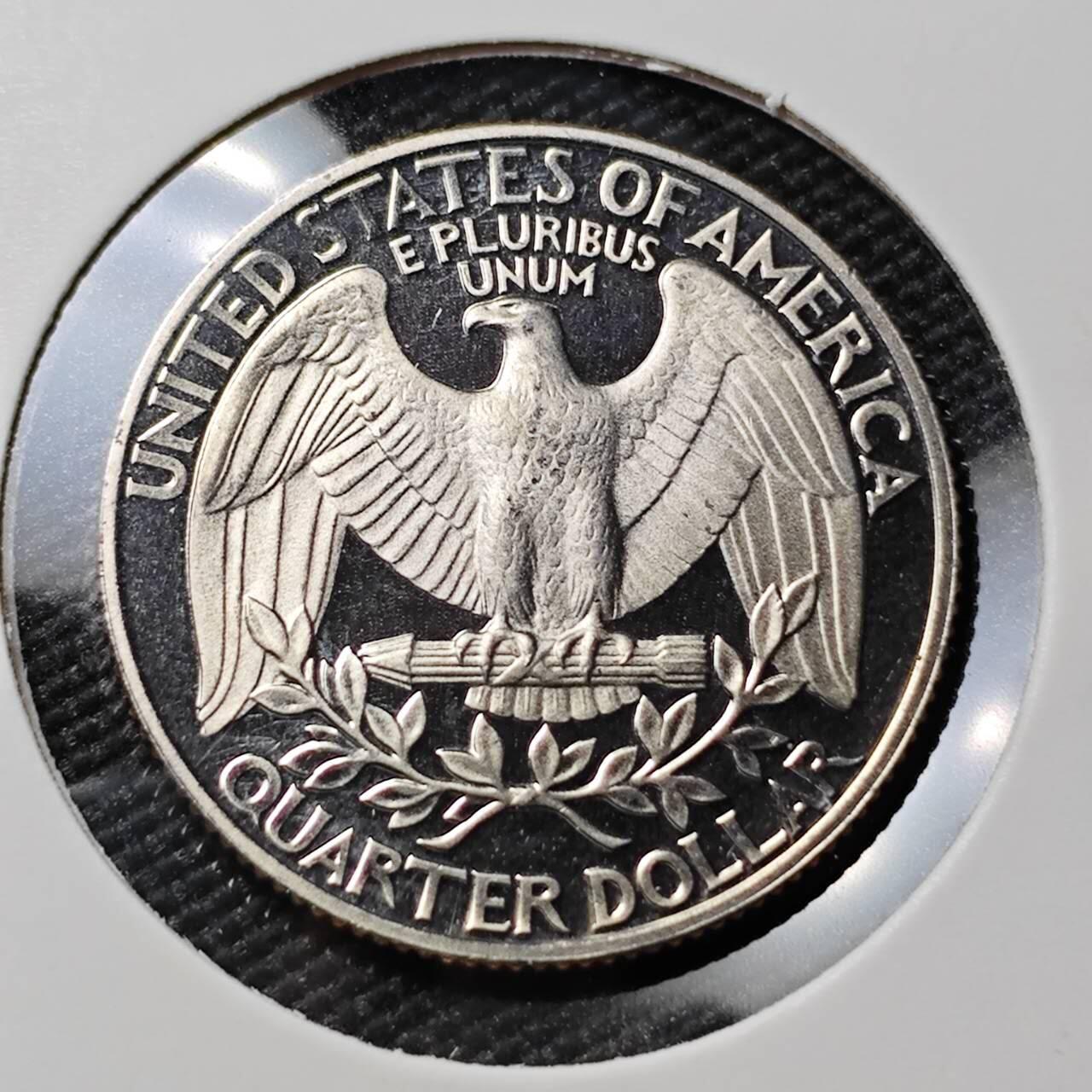 KK钱币收藏小铺 第380期  2月预留时间 周末发货  1987美国25分精制币