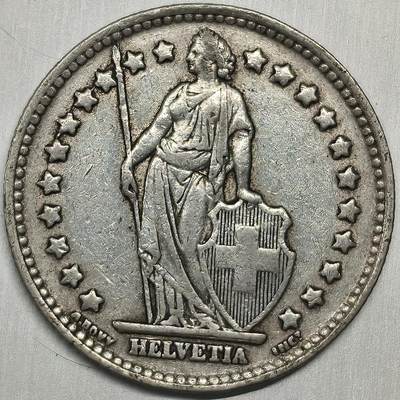 Krab外币市集Vol.26 - 瑞士1944年1法郎银币