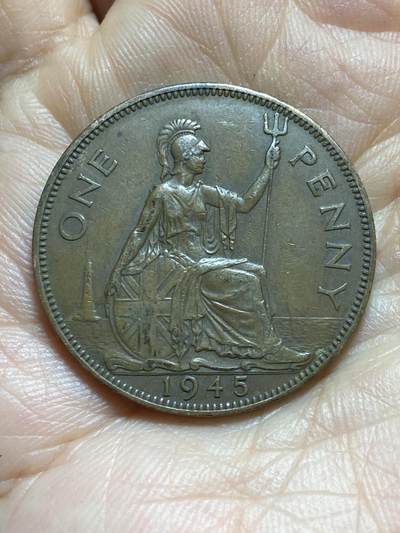 2025年第一百三十七场(总第一百六十三场）外国好品散币场(免佣金) - 英国🇬🇧1945年1便士(乔治六世第一版)