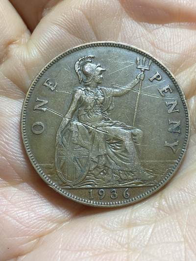 2025年第一百三十七场(总第一百六十三场）外国好品散币场(免佣金) - 英国🇬🇧1936年1便士(乔治五世逝世年，第三版关门年)