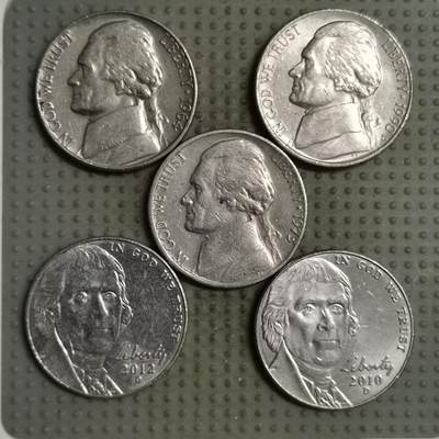 2025年第138场各国散币拍卖（总第138场） - 美国5美分5枚