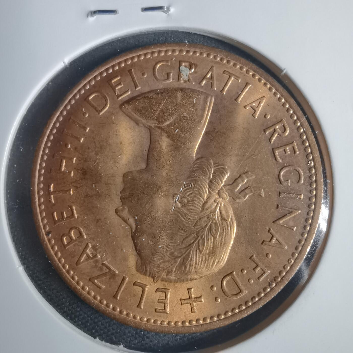 沼泽如烟--第933场 英国1967年1便士