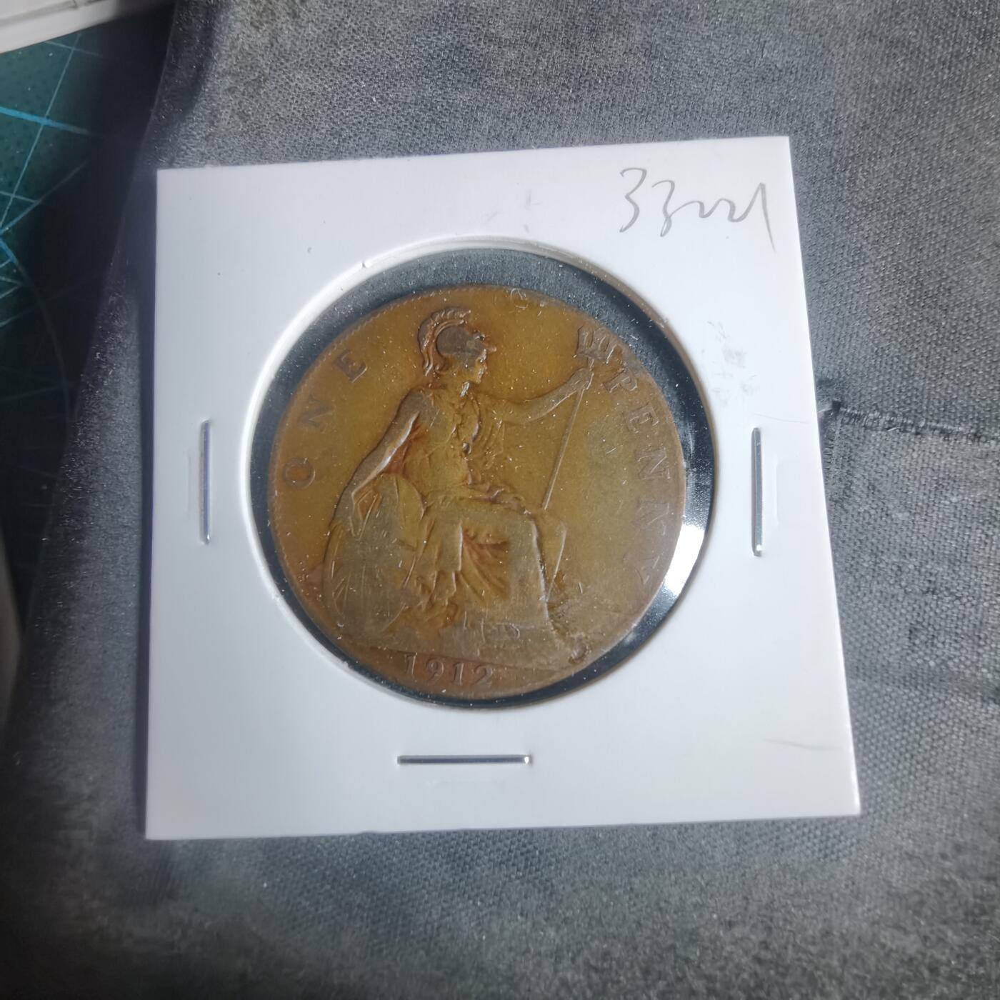 沼泽如烟--第933场 英国1912年1便士