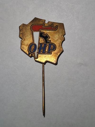 韵星假日拍卖第三十二期 -- Rimey Holidays Auction 32 - 苏联OHP陆军军事组织证章插针 铜镀金 少见