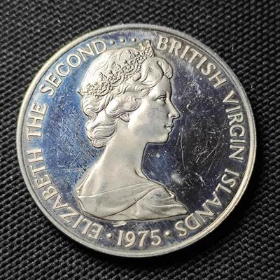 KK钱币收藏小铺 第380期  2月预留时间 周末发货 -  1975维尔京群岛50分精制币